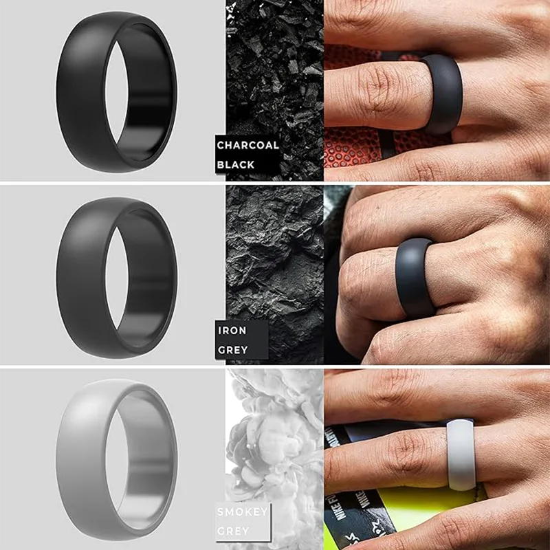 Popular Fitness Silicone Man Ring