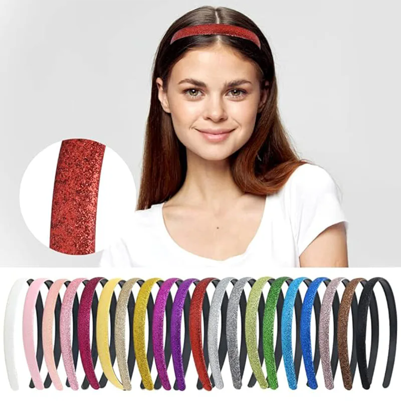 Glitter Festivities Dress Up Plastic Headbands